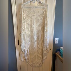 Lace kimono (off-white)